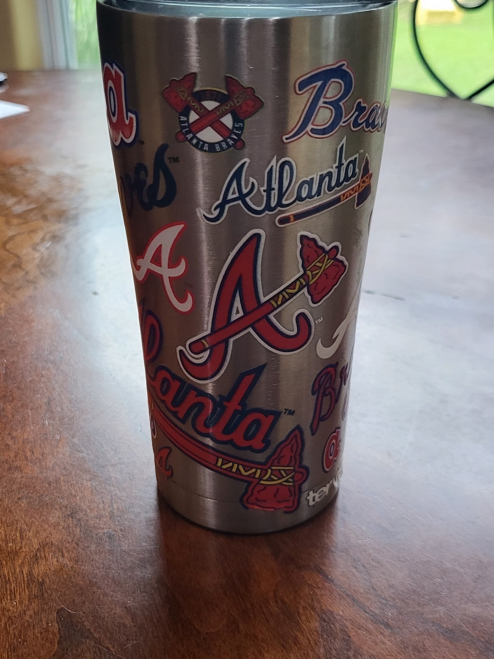 Atlanta Braves Tervis 20oz. All Over Stainless Steel Tumbler wi